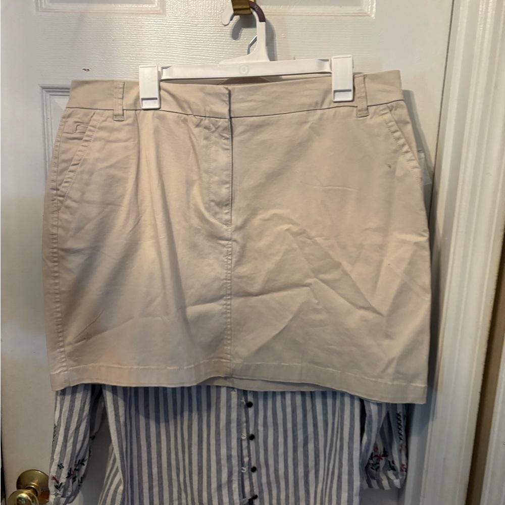 Crown Tan Mini Skirt